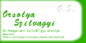 orsolya szilvagyi business card